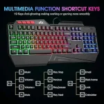 کیبورد گیمینگ RII RK202  دارای نور RGB - تصویر 3