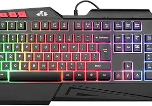 کیبورد گیمینگ RII RK202  دارای نور RGB