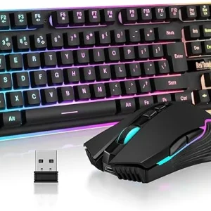 کیبورد و ماوس بی سیم گیمینگ RedThunder مدل K10