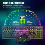 کیبورد و ماوس بی سیم گیمینگ RedThunder مدل K10 - تصویر 4