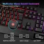 کیبورد و ماوس گیمینگ Rii مدل RK400 - تصویر 4