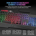 کیبورد گیمینگ RII RK202  دارای نور RGB - تصویر 4
